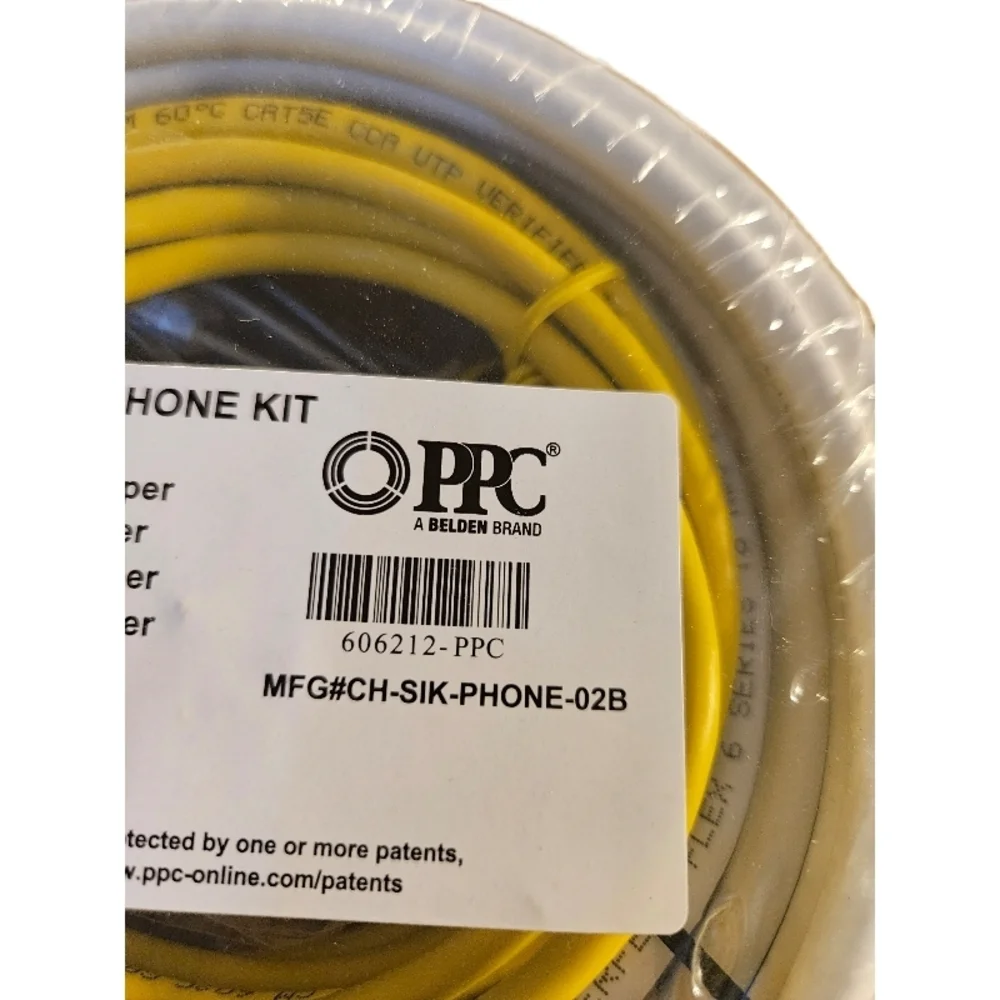 PPC Phone Kit with Yellow Coax Cables